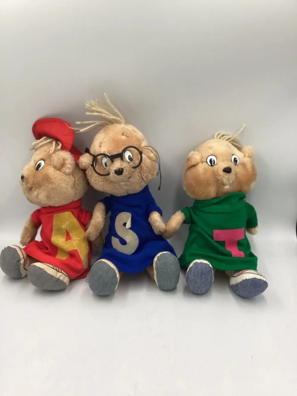 1983 Alvin, Simon, Theodore Plushies Stuffie Loose Plushies Vintage